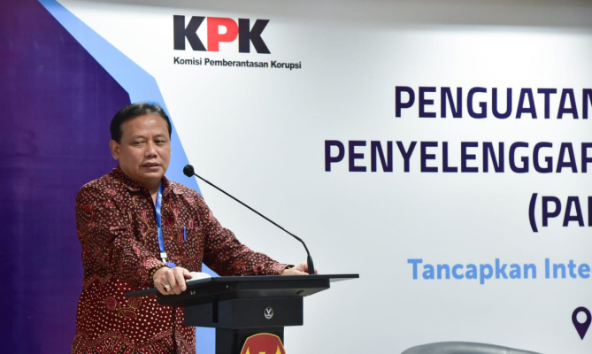 Pembekalan Penguatan Antikorupsi dari KPK, Abhan: Upaya Kuatkan Integritas Pengawas Pemilu Terus Kami Perkuat