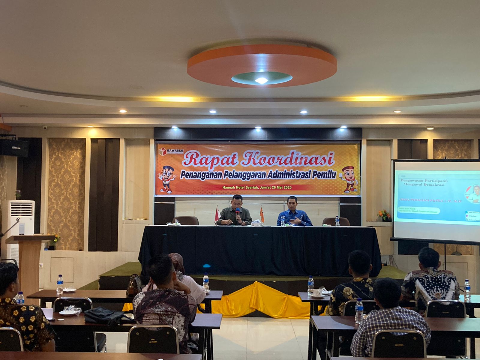 Ketua Bawaslu Erman Wadison, ingatkan, Panwaslu Kecamatan agar Cermat Awasi Pelanggaran Administrasi